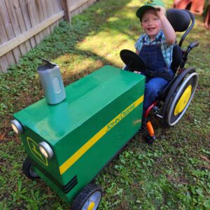 Alternative view of Farmer on a Tractor